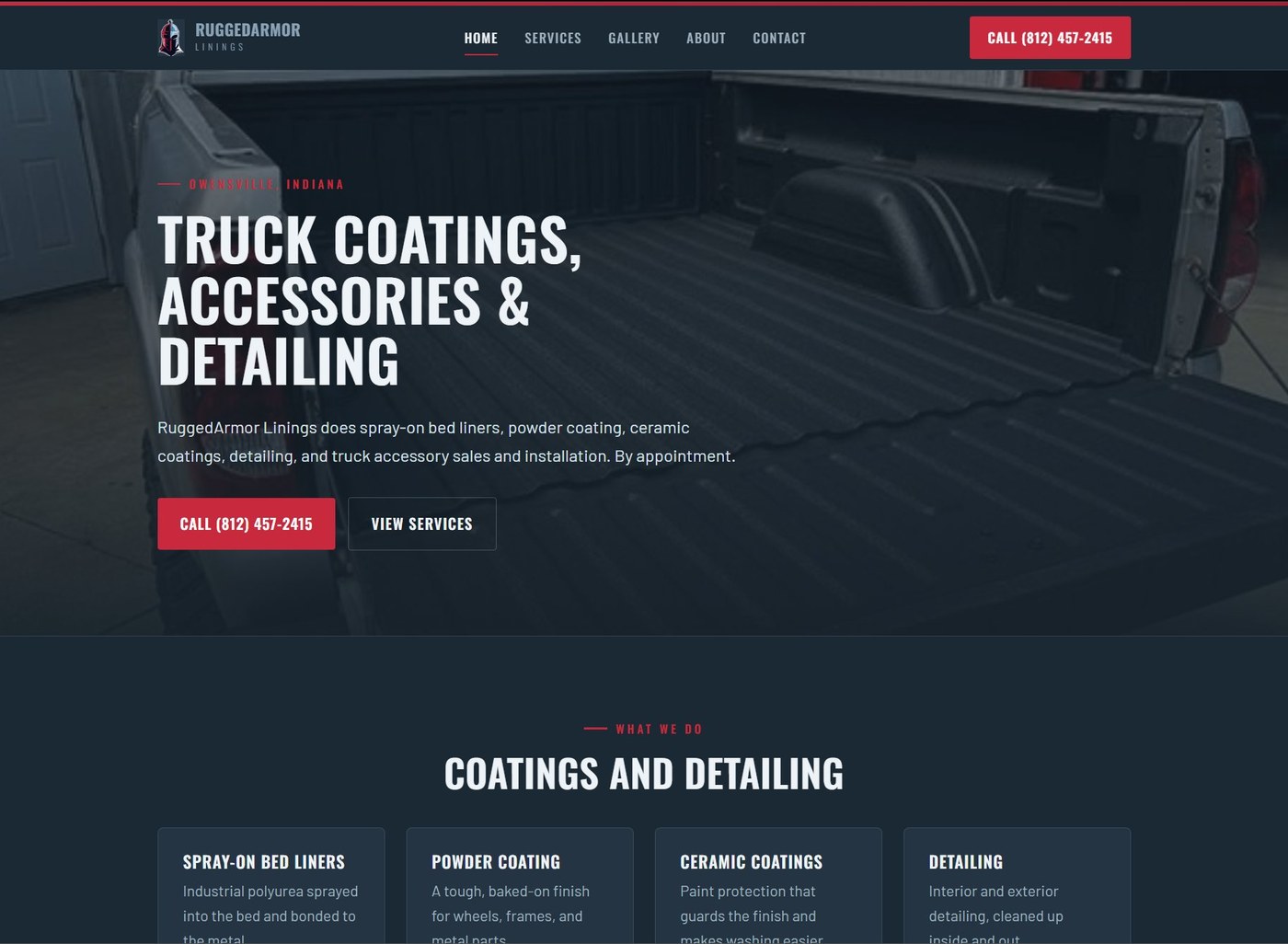 RuggedArmor Linings website